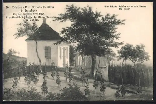 AK Dresden-Loschwitz, Schiller-Don-Carlos-Pavillon