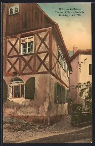 AK Meissen, Gasthaus Vincenz Richter`s Altdeutsche Schänke