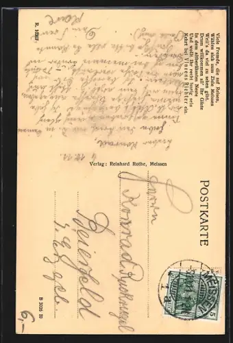 AK Meissen, Gasthaus Vincenz Richter`s Altdeutsche Schänke