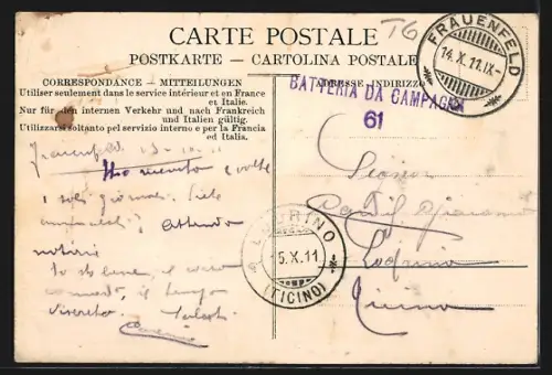 AK Frauenfeld, Totalansicht der Stadt