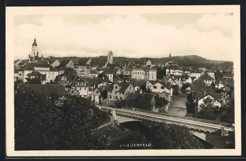AK Frauenfeld, Teilansicht mit Kirche
