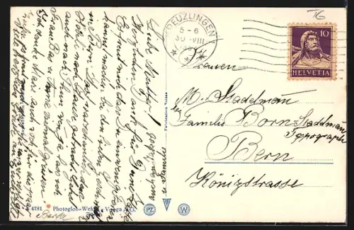 AK Emmishofen, Ortsansicht aus der Vogelschau