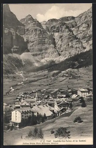 AK Loeche-les-Bains, Panorama, Gemmi