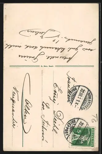 AK Romanshorn, Hafen, Bahnhofstrasse, Hafeneinfahrt