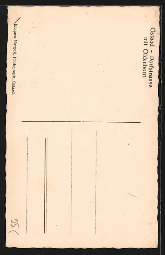 AK Gstaad, Dorfstrasse mit Oldenhorn