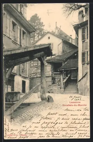 AK Lausanne, Escaliers-du-Marché