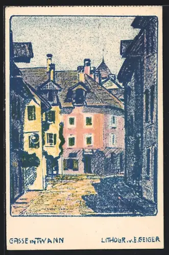 AK Twann, Blick auf eine Gasse