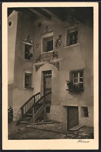 AK Cierfs /Münsterthal, Gasthaus bei Nacht