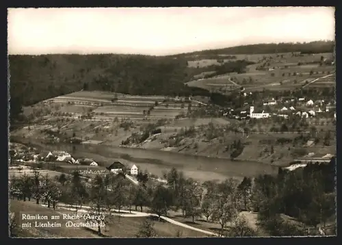 AK Rümikon am Rhein, Panorama mit Lienheim