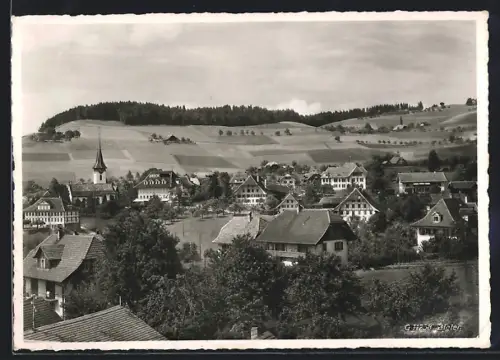 AK Biglen, Teilansicht mit Kapelle