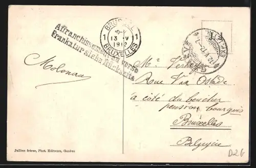 AK Genéve, Quai du Mont-Blanc