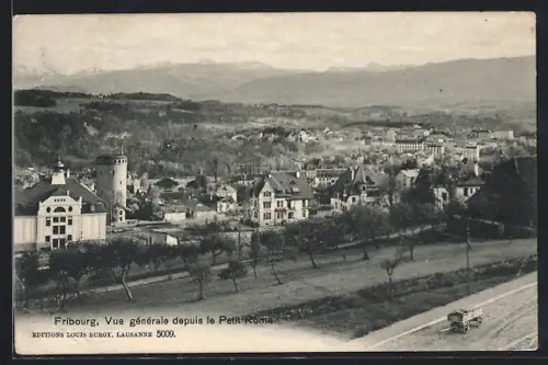 AK Fribourg, Vue générale depuis le Petit Rome