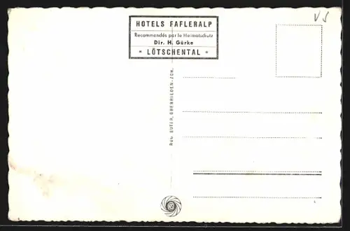 AK Eisten im Lötschental, Kirche mit Breithorn