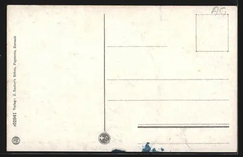 AK Zurzach, Teilansicht mit Kirche