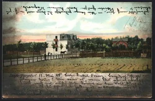 AK Hamburg-Bergedorf, Partie im Ort