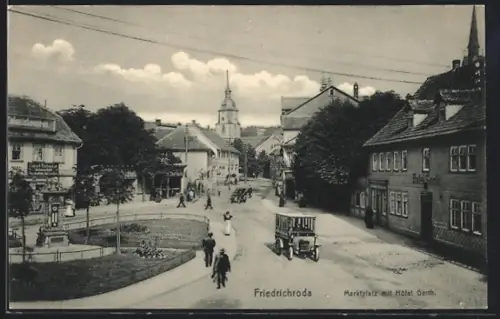 AK Friedrichroda, Hotel Gerth am Marktplatz