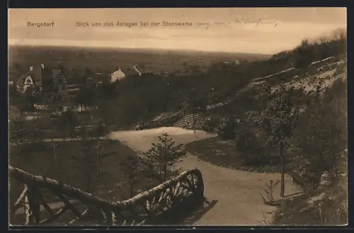 AK Bergedorf, Blick von den Anlagen bei der Sternwarte