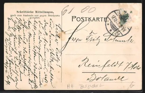 AK Bergedorf, Partie an der Ernst-Mantinsbrücke