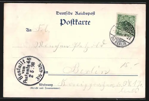 AK Treptow, Restaurant Abtei Treptow, Inh. Gustav Busekow