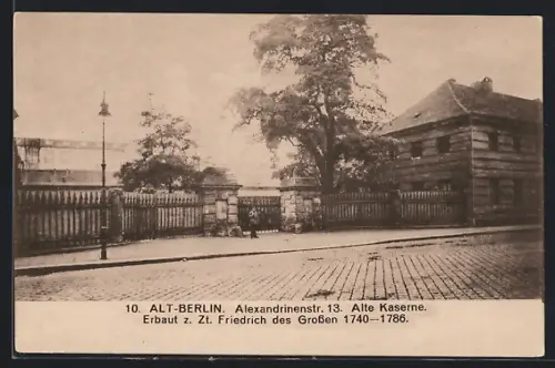 AK Berlin, Alte Kaserne in der Alexandrinenstr. 13