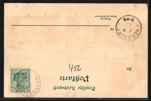 Lithographie Thüringen, Veste Coburg, Schloss Reinhardsbrunn, Klosterruine Paulinzella, Schiller-Goethe-Denkmal