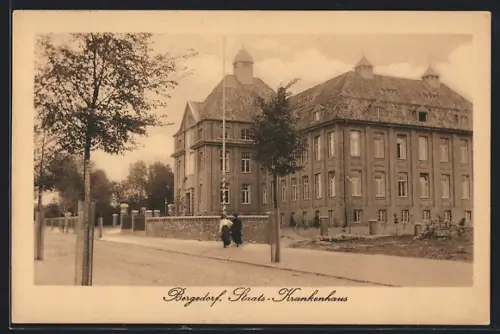 AK Hamburg-Bergedorf, Ansicht vom Staats-Krankenhaus