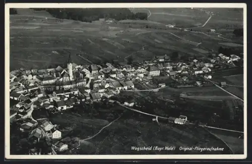 AK Wegscheid /Bayr. Wald, Fliegeraufnahme