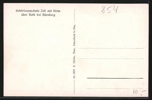 AK Roth bei Nürnberg, Gehörlosenschule Zell mit Heim