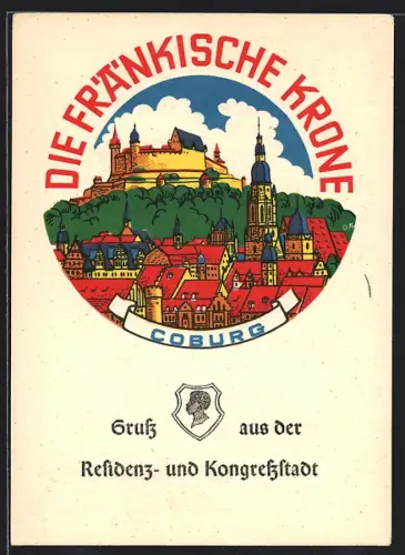 AK Coburg, Veste Coburg, Residenz- und Kongressstadt
