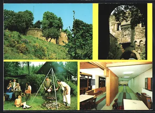 AK Hochstetten-Dhaun, Hotel Zur Burg
