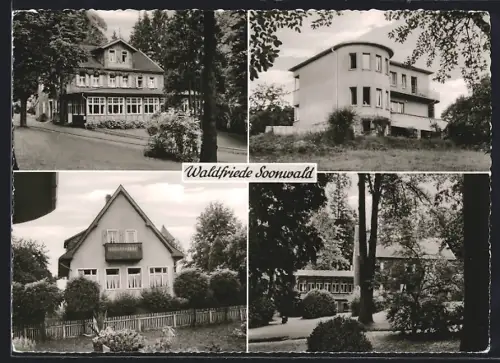 AK Soonwald / Martinstein-Nahe, Wald- und Berghotel Waldfriede, Bes. Hermann Müller