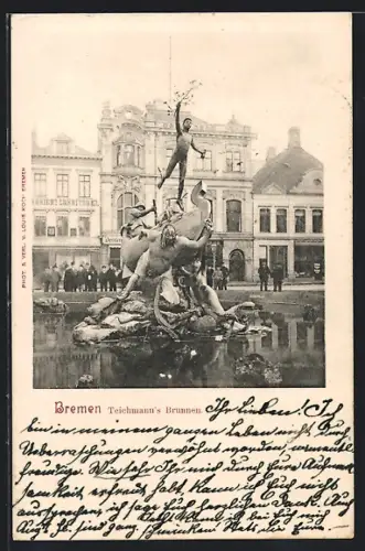 AK Bremen, Teichmann`s Brunnen