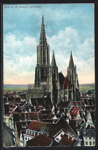 AK Ulm a. D., Münster von Osten