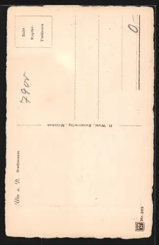 AK Ulm a. D., Stadtmauer