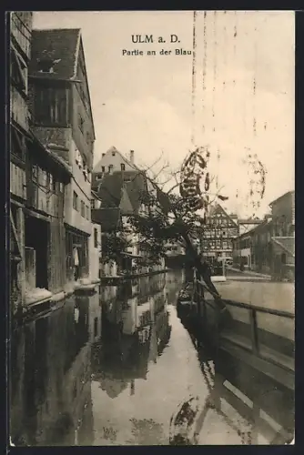 AK Ulm a. D., Partie an der Blau