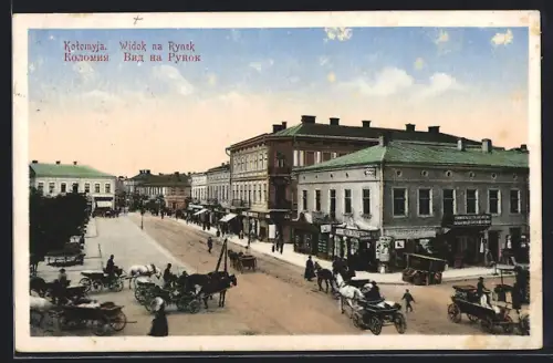 AK Kolomyja, Widok na Rynek