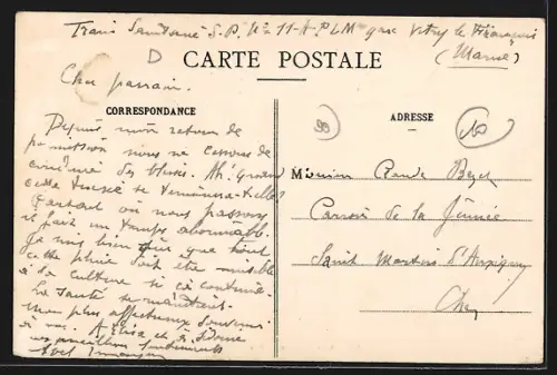 AK Chavanges /Aube, Rue du Gillard avec vue sur l`église et bâtiments environnants