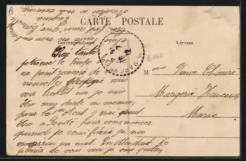 AK Troyes, Le nouvel Hôtel des Postes d`après les plans de M. F. Baille, Architecte