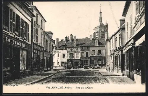 AK Villenauxe /Aube, Rue de la Gare