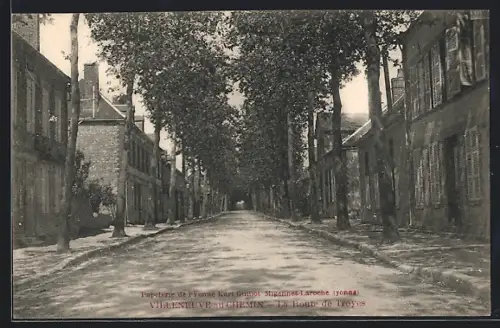AK Villeneuve au Chemin, La Route de Troyes