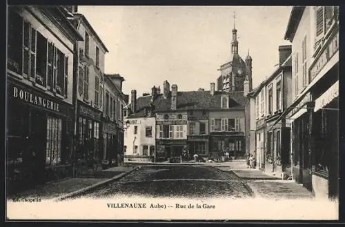 AK Villenauxe /Aube, Rue de la Gare