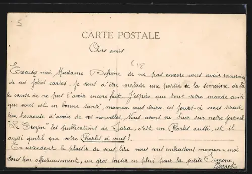 AK Sainte-Savine, Vue du château du Clos-Torché et du parc environnant