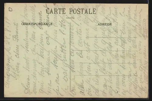 AK Méry-sur-Seine, Rue de Chatel