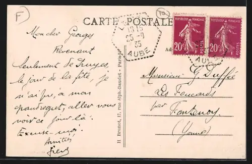 AK Levigny /Aube, La Mairie, La Poste