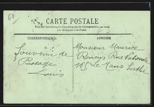 AK Troyes, La Rue de la République et le Café du Point Central