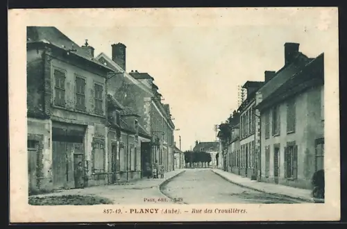 AK Plancy /Aube, Rue des Crouillères