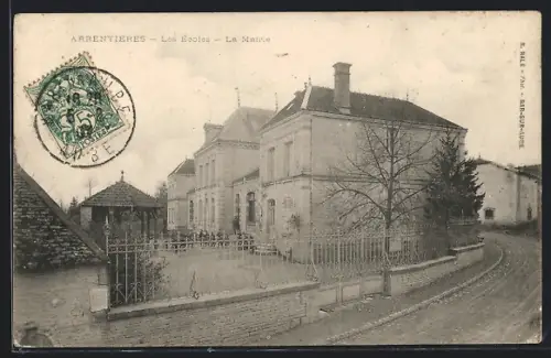 AK Arrentières, Les Écoles, La Mairie