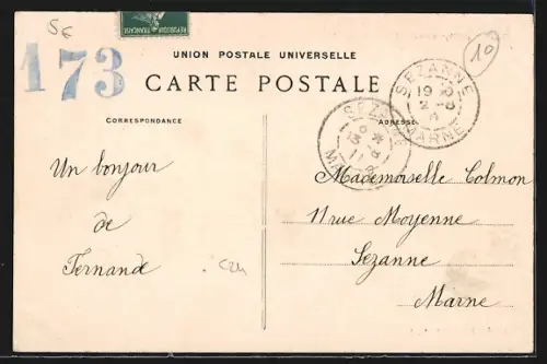 AK Romilly-sur-Seine, Le Marché, Vue d`ensemble