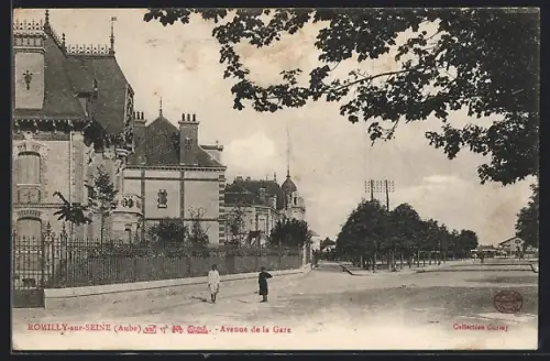AK Romilly-sur-Seine /Aube, Avenue de la Gare