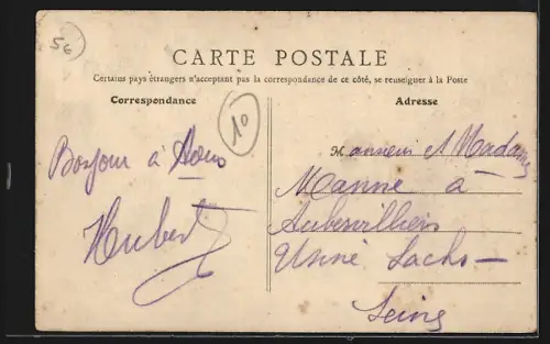 AK Camp de Mailly, Route de Châlons avec troupeau et charrette